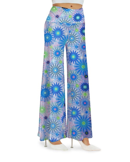 Women's Stretchy Wide Leg Palazzo Lounge Pants Casual Comfy High Waist Palazzo Pants