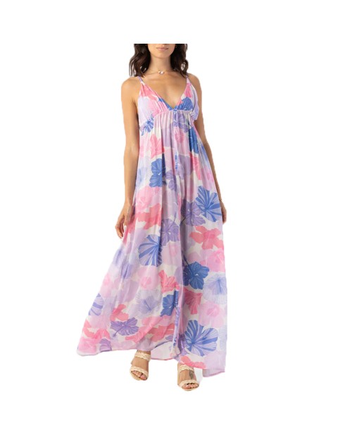 2023 New Summer Wholesale Modern Stylish Woman Sexy Clothing Ladies Floral Print Long Maxi Dress