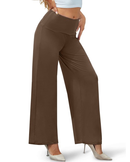 2023 Design Solid Color Ladies Formal Womens Pants Trousers Casual Palazzo Lounge Pants