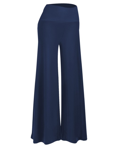 Women's Stretchy Wide Leg Palazzo Lounge Pants Casual Comfy High Waist Palazzo Pants