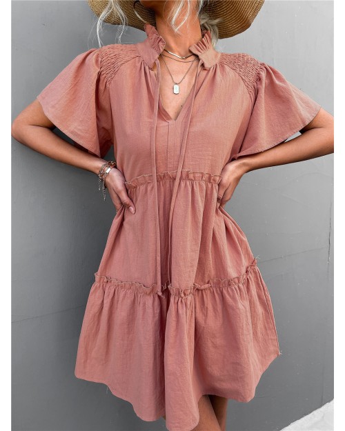 Spring summer 2023 hot sale s V-neck dress A line dress