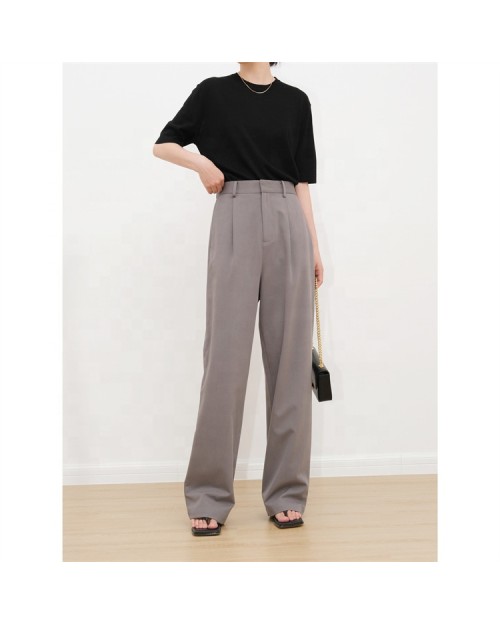 Print Clothes Supplier Wide Leg Loose Casual Trousers For Women