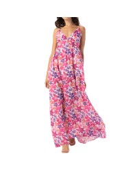 2023 New Summer Wholesale Modern Stylish Woman Sexy Clothing Ladies Floral Print Long Maxi Dress