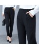 High Waist Autumn Straight Leg Slacks Office Lady Suit Pants Women Casual Trousers