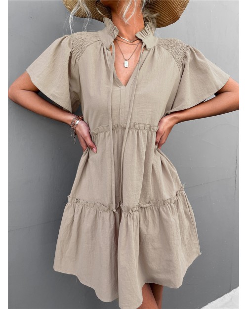 Spring summer 2023 hot sale s V-neck dress A line dress