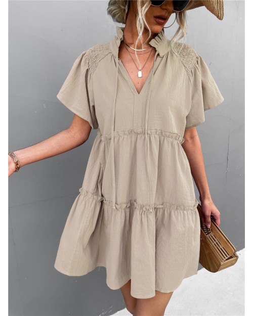 Spring summer 2023 hot sale s V-neck dress A line dress