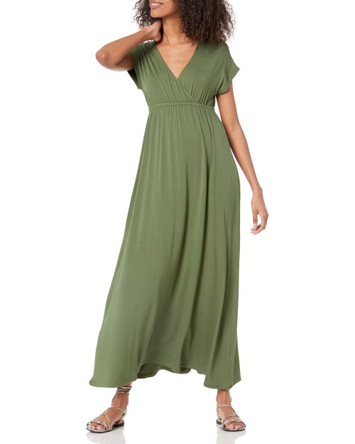 2023 High Quality Essentials Available in Plus Size Women's Waisted Elegant Maxi Dress