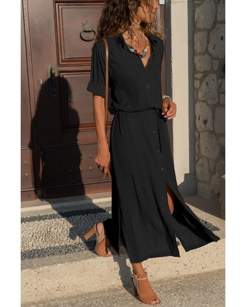 New fashion women temperament loose maxi shirt skirt