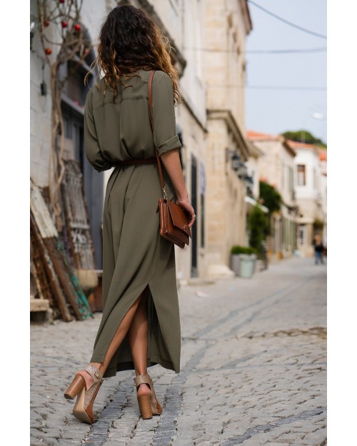 New fashion women temperament loose maxi shirt skirt