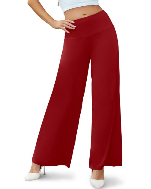 2023 Design Solid Color Ladies Formal Womens Pants Trousers Casual Palazzo Lounge Pants