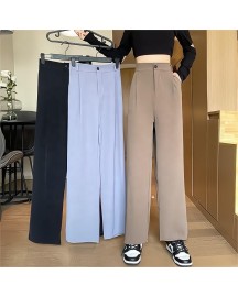 New Fashion High Quality  Color Latest Women Casual Trousers Bulk