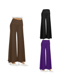 2023 Design Solid Color Ladies Formal Womens Pants Trousers Casual Palazzo Lounge Pants